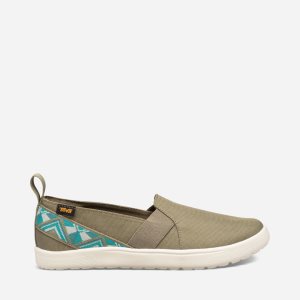 Teva Voya Slip On Παπουτσια Γυναικεια - Ελιά